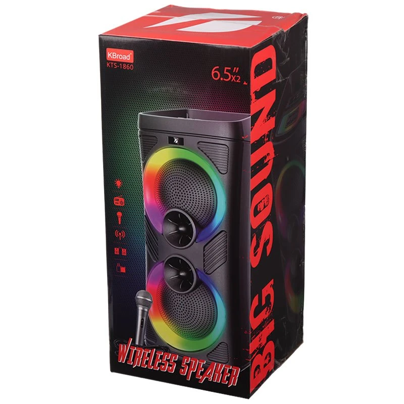 اسپیکر چمدانی بلوتوثی رم و فلش خور KTS-1860
