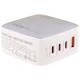 شارژر دیواری 100 وات الدینو Q408 QC4.0 PD 5A + کابل تبدیل تایپ سی