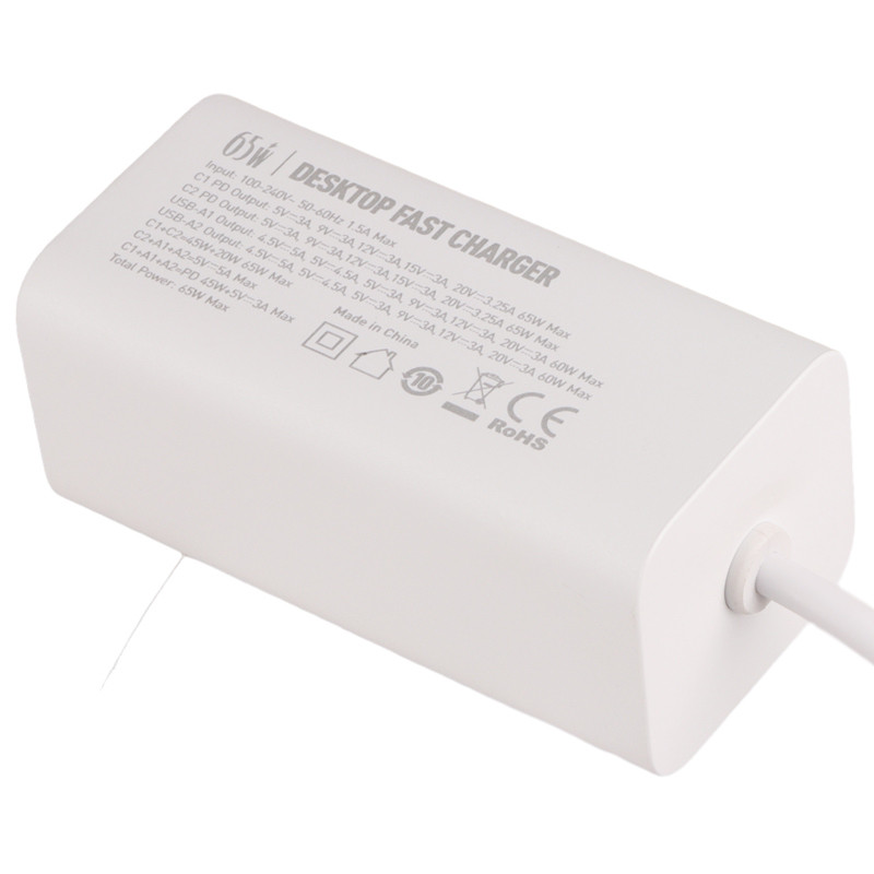 شارژر رومیزی فست شارژ Ldnio A4610C 4Port 5A QC4.0 PD 65W