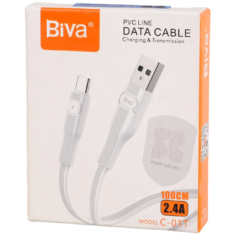 کابل تایپ سی Biva C-01T 2.4A 1m