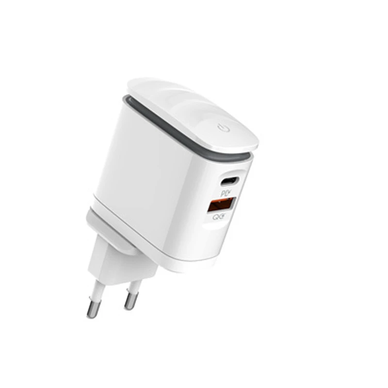 شارژر دیواری فست شارژ Ldnio A2423C 2Port 3A QC3.0 PD 25W + کابل تایپ سی