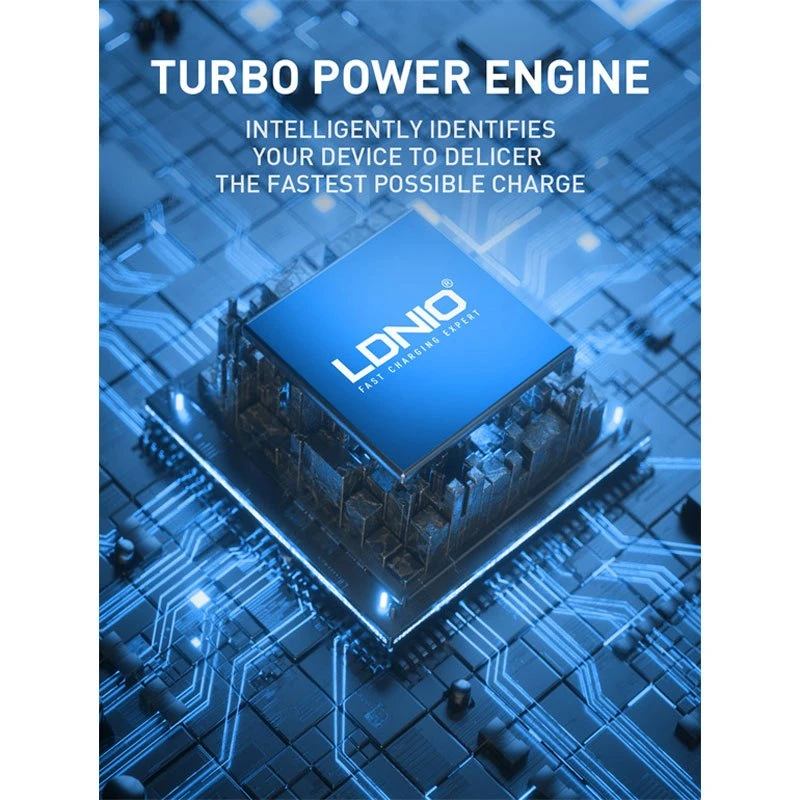شارژر دیواری فست شارژ Ldnio A2423C 2Port 3A QC3.0 PD 25W + کابل تایپ سی