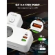 چند راهی 2 خانه برق الدینیو SE2337 + شارژر USB و Type-C