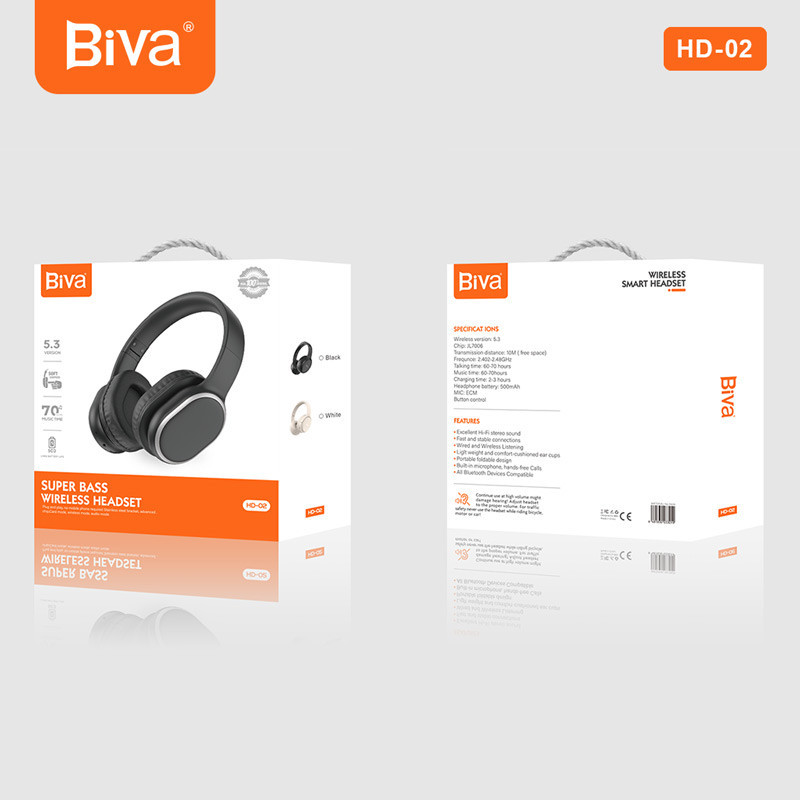 هدفون بلوتوثی بیوا HD-02