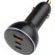 شارژر فندکی فست شارژ Ldnio C102 5A QC3.0 PD 100W + کابل تایپ سی