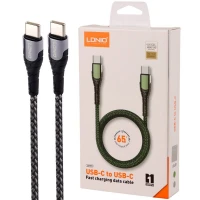 کابل تبدیل فست شارژ Ldnio LC101 Type-C To Type-C PD 65W 1m