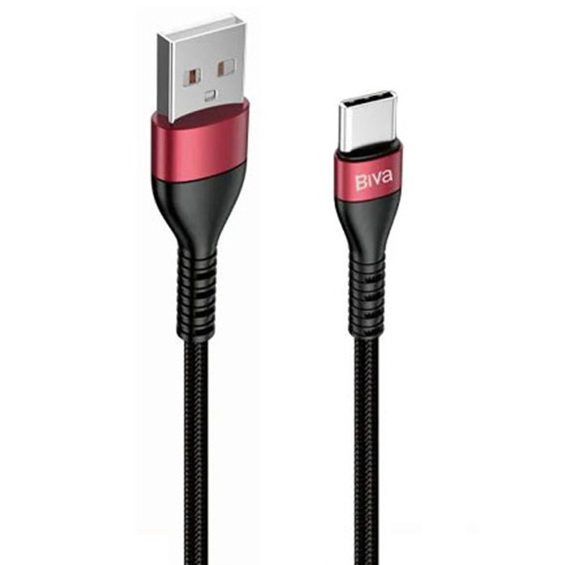کابل تایپ سی فست شارژ Biva C-16T 3A 1.2m
