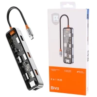 هاب 8 پورت Type-C بیوا HUB-03