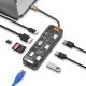 هاب 8 پورت Type-C بیوا HUB-03