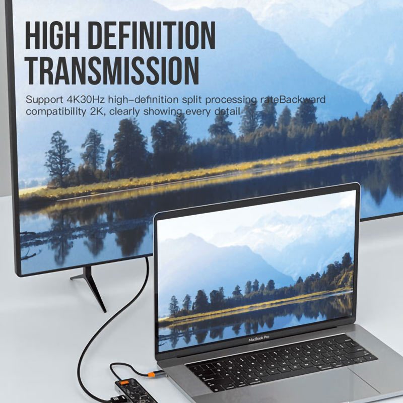هاب 8 پورت Type-C بیوا HUB-03
