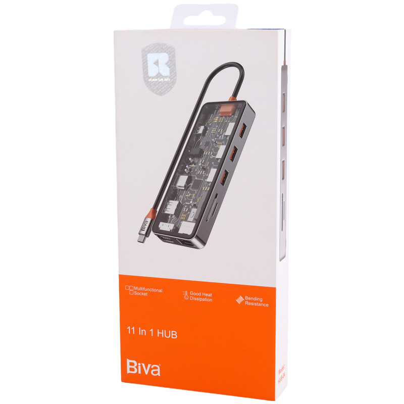 هاب 11 پورت Type-C بیوا HUB-04
