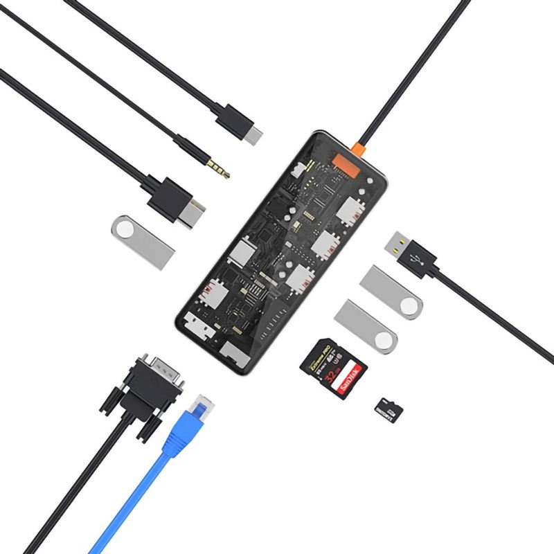 هاب 11 پورت Type-C بیوا HUB-04
