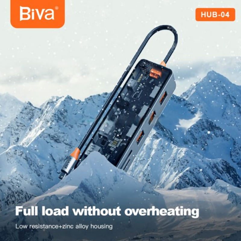 هاب 11 پورت Type-C بیوا HUB-04