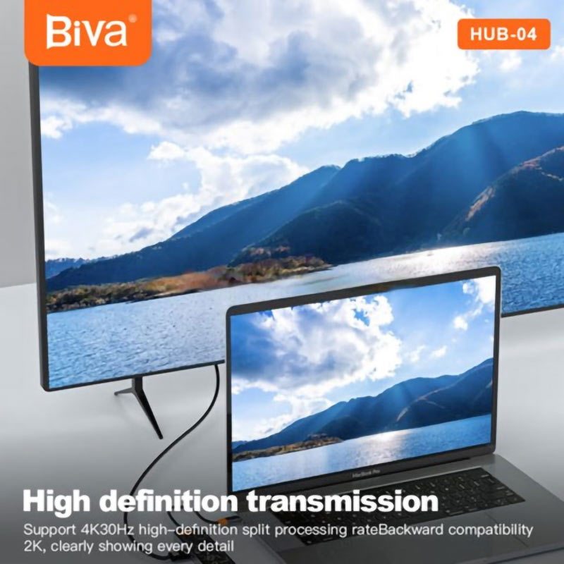 هاب 11 پورت Type-C بیوا HUB-04