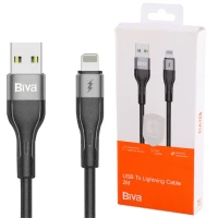 کابل آیفونی فست شارژ Biva C-20L 3A 2m