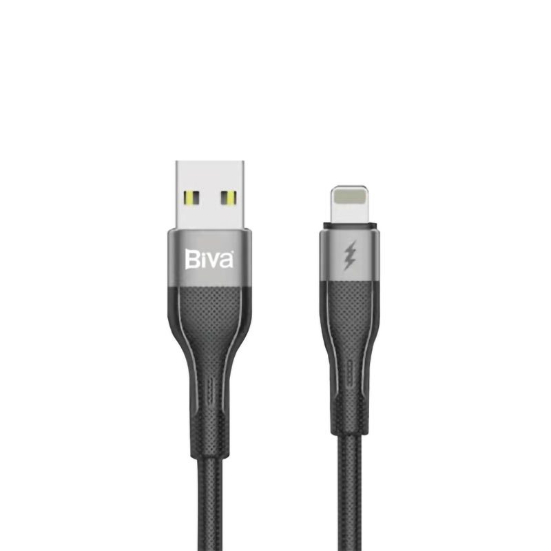 کابل آیفونی فست شارژ Biva C-20L 3A 2m
