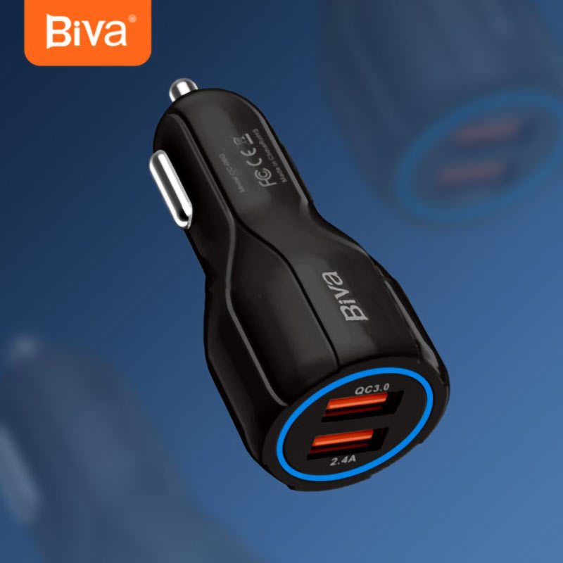 شارژر فندکی فست شارژ Biva CC-06Q 3.1A QC3.0 30W