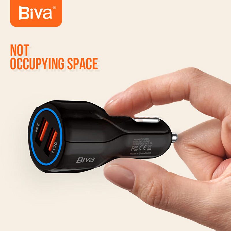 شارژر فندکی فست شارژ Biva CC-06Q 3.1A QC3.0 30W
