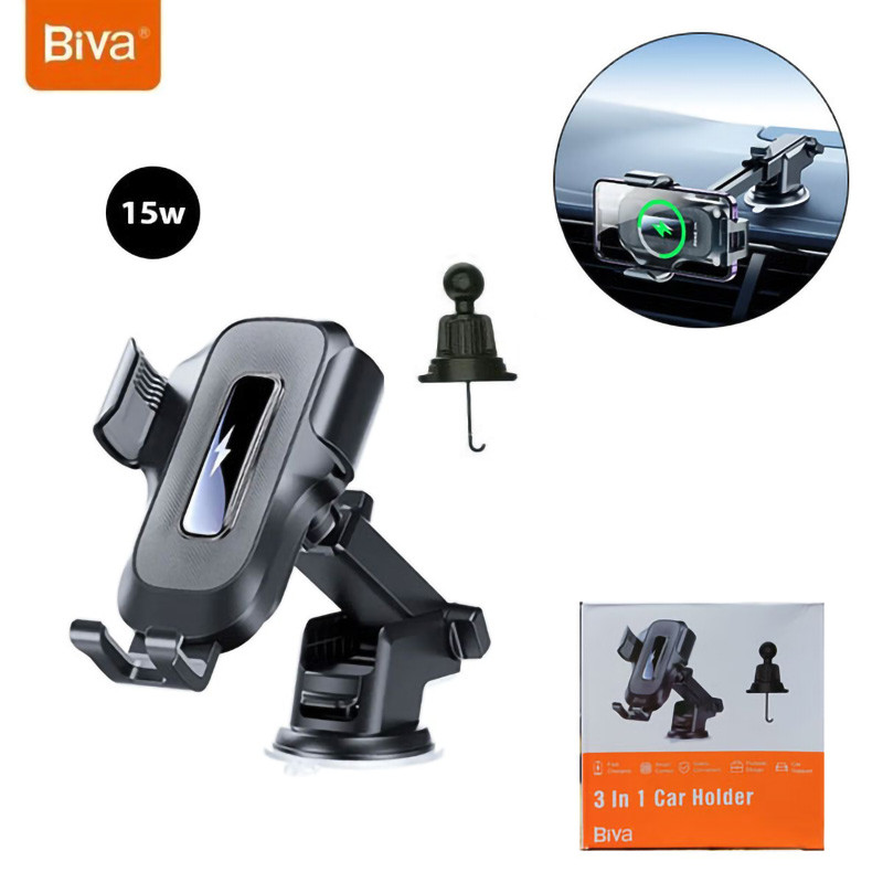 هولدر و شارژر وایرلس Biva BH-21 15W