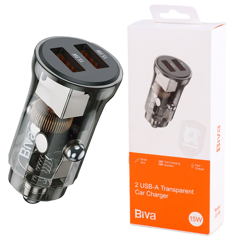 شارژر فندکی فست شارژ Biva CC-08 3.1A 15W