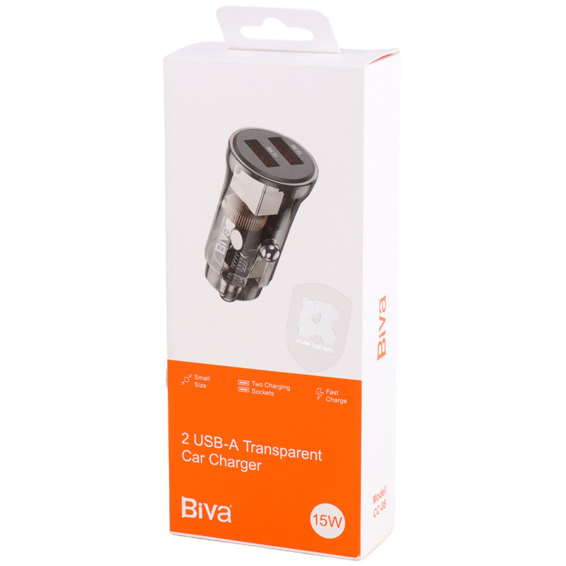 شارژر فندکی فست شارژ Biva CC-08 3.1A 15W