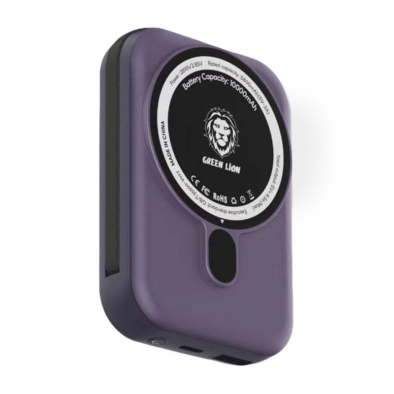 پاور بانک بی سیم فست شارژ 10000 گرین لاین Green Lion Monaco PD 20W