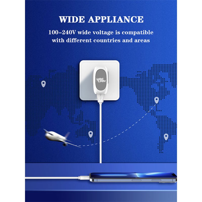 شارژر دیواری فست شارژ Ldnio A2522C 2Port 4.5A QC3.0 PD 30W + کابل تایپ سی