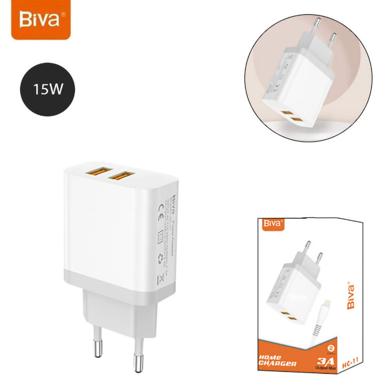 کلگی شارژ Biva HC-11 2Port 3A 15W