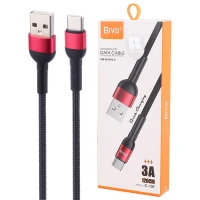 کابل تایپ سی فست شارژ Biva C-15T 3A 1.2m