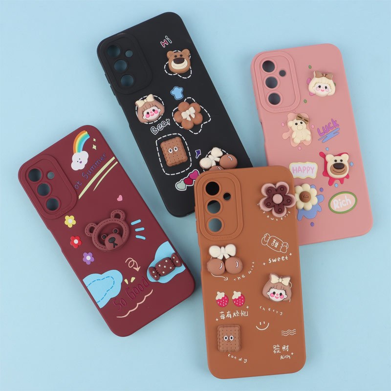 قاب فانتزی عروسکی Pro Camera محافظ لنزدار Samsung Galaxy A14 4G / A14 5G