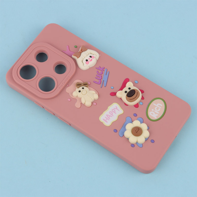 قاب فانتزی عروسکی Pro Camera محافظ لنزدار Xiaomi Redmi Note 13 4G