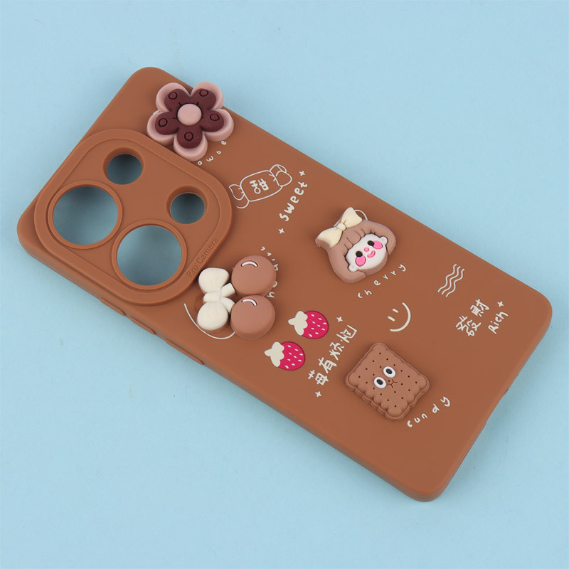 قاب فانتزی عروسکی Pro Camera محافظ لنزدار Xiaomi Redmi Note 13 Pro 4G