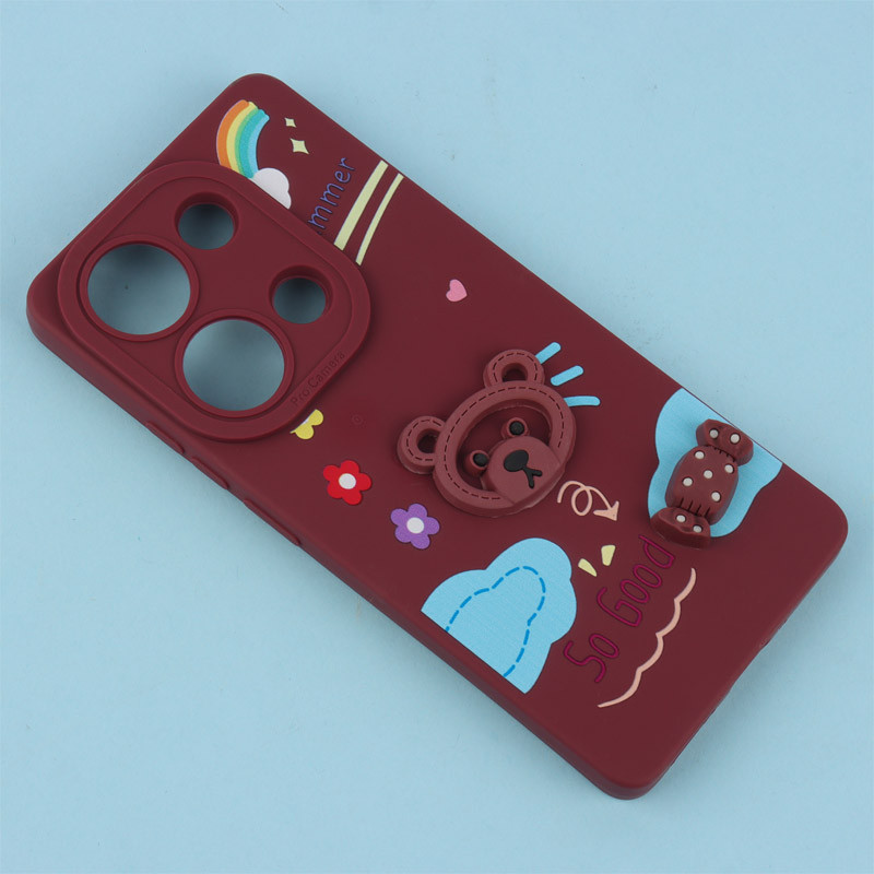 قاب فانتزی عروسکی Pro Camera محافظ لنزدار Xiaomi Redmi Note 13 Pro 4G