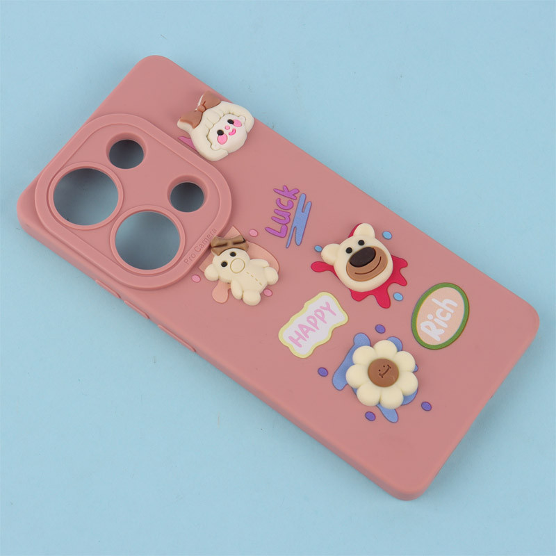 قاب فانتزی عروسکی Pro Camera محافظ لنزدار Xiaomi Redmi Note 13 Pro 4G