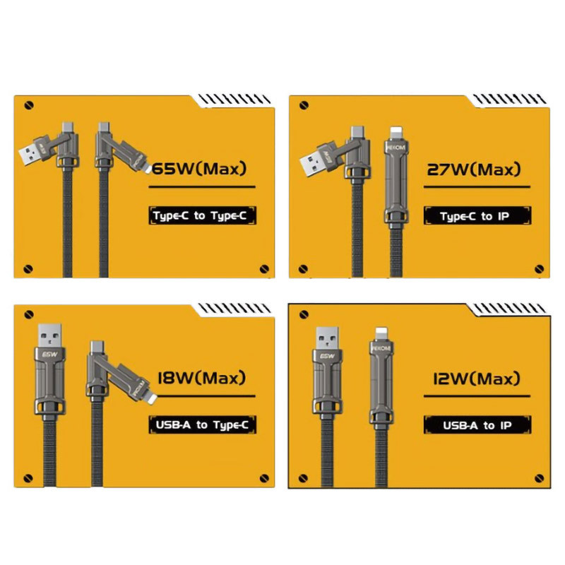 کابل تبدیل فست شارژ Biva C-23 60W 1.5m