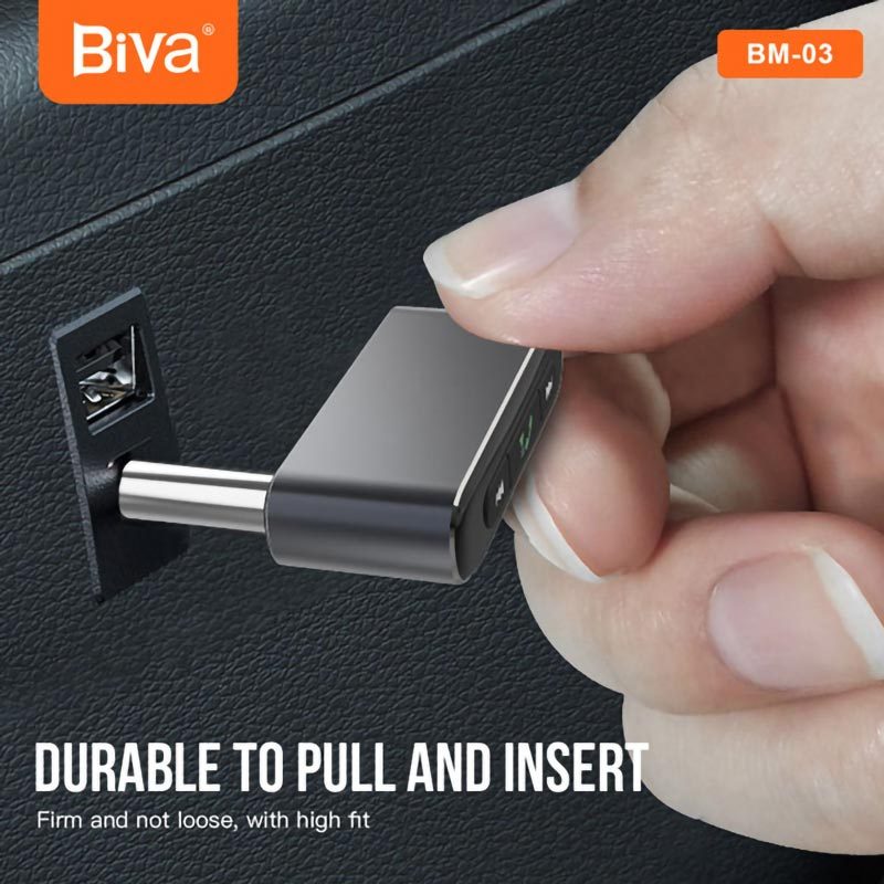دانگل بلوتوث خودرو شارژی Biva BM-03 AUX