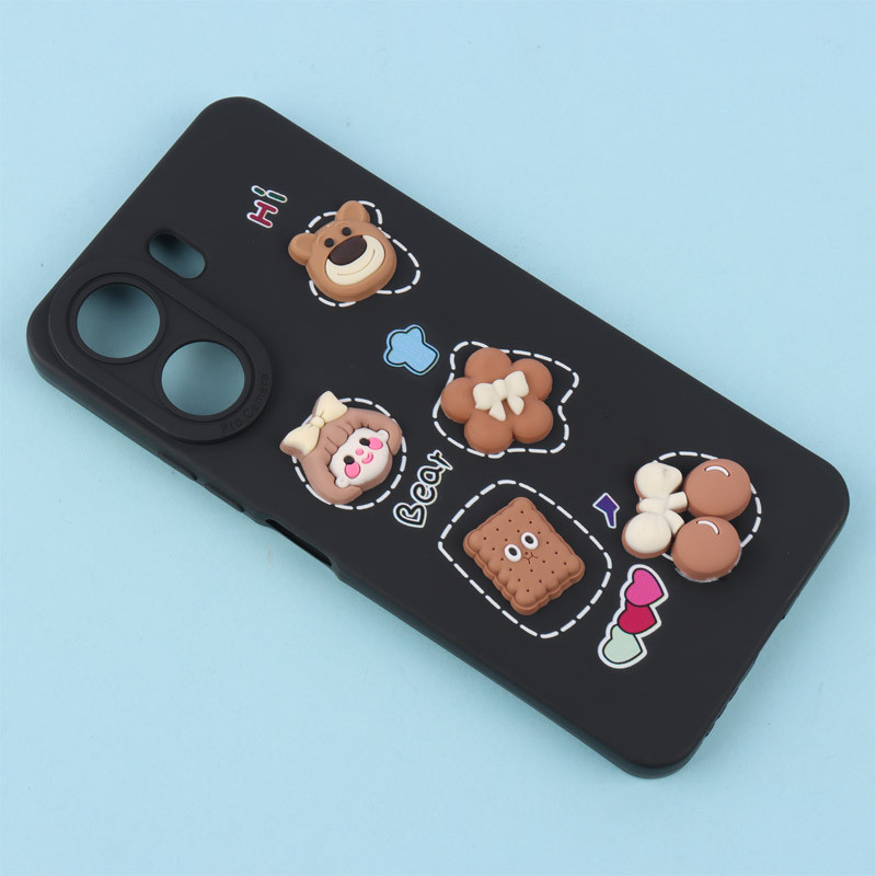 قاب فانتزی عروسکی Pro Camera محافظ لنزدار Xiaomi Redmi 13C / Poco C65