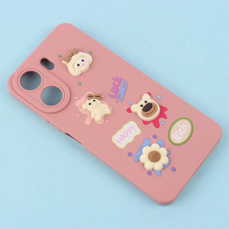 قاب فانتزی عروسکی Pro Camera محافظ لنزدار Xiaomi Redmi 13C / Poco C65