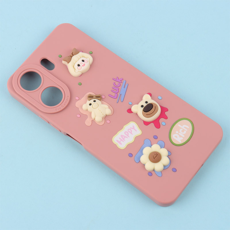 قاب فانتزی عروسکی Pro Camera محافظ لنزدار Xiaomi Redmi 13C / Poco C65