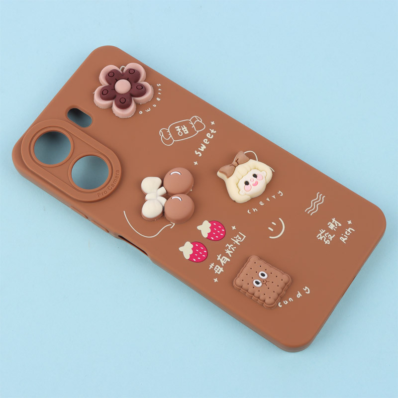 قاب فانتزی عروسکی Pro Camera محافظ لنزدار Xiaomi Redmi 13C / Poco C65