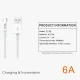 کابل تایپ سی فست شارژ Biva C-12 6A 1.5m