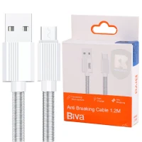 کابل میکرو یو اس بی فست شارژ Biva C-19V 3A 1.2m