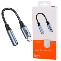 تبدیل Biva Jack-01T Type-C To AUX 15cm