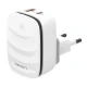 شارژر دیواری فست شارژ Ldnio A2425C 2Port 3A QC3.0 PD 20W + کابل میکرو یو اس بی
