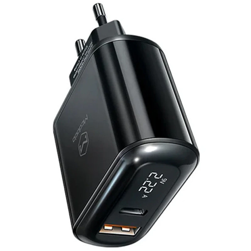 شارژر دیواری فست شارژ Mcdodo LCH-717 2Port 3A QC3.0 PD3.0 20W + کابل آیفونی