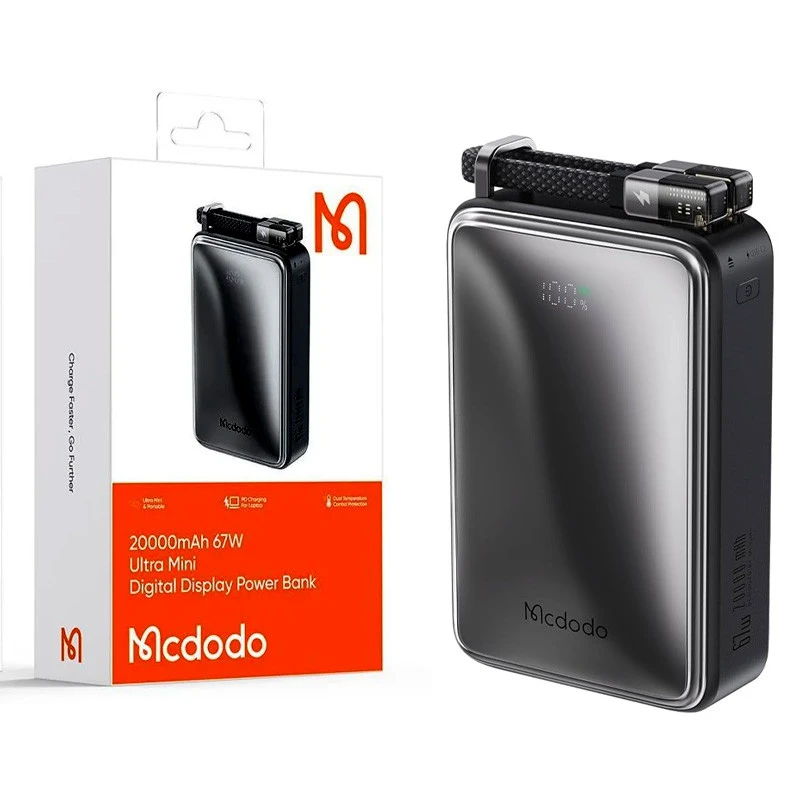 پاور بانک فست شارژ مک دودو TP MC-433 Ultra Mini PD 67W ظرفیت 20000 میلی آمپر ساعت
