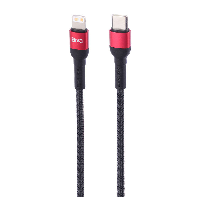 کابل تبدیل فست شارژ Biva C-15CL Type-C To Lightning 2.4A 20W 1.2m