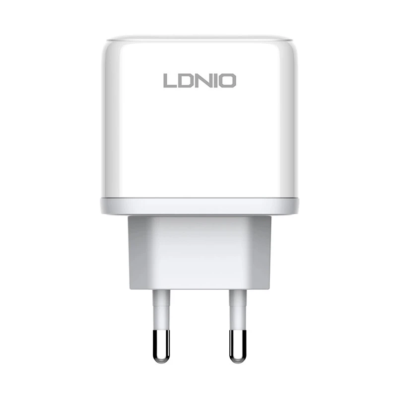 شارژر دیواری فست شارژ Ldnio A2526C 2Port 3A QC4.0 PD 45W + کابل تایپ سی