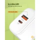 شارژر دیواری فست شارژ Ldnio A2526C 2Port 3A QC4.0 PD 45W + کابل تایپ سی