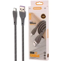 کابل میکرو یو اس بی فست شارژ Original F-D003 3A 65W 1m